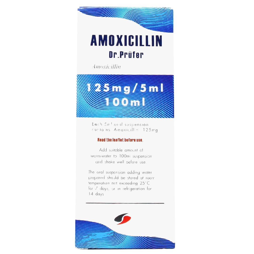 Amoksisillin Dr.Prüfer suspenziya   125 mq/5 ml  100 ml