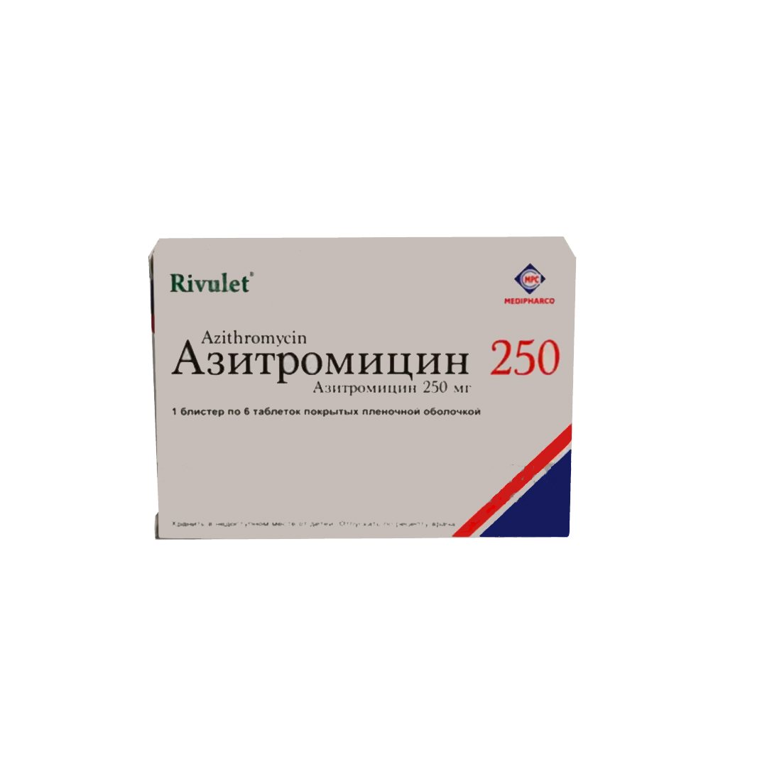 Azitromisin 250 mq №6 (Tabletlər) (Vyetnam)