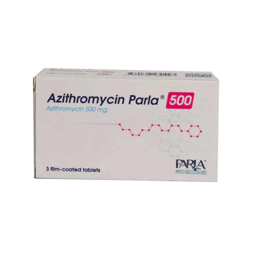 Azitromisin Parla 500 mq №3 (Tabletlər) (Hindistan)