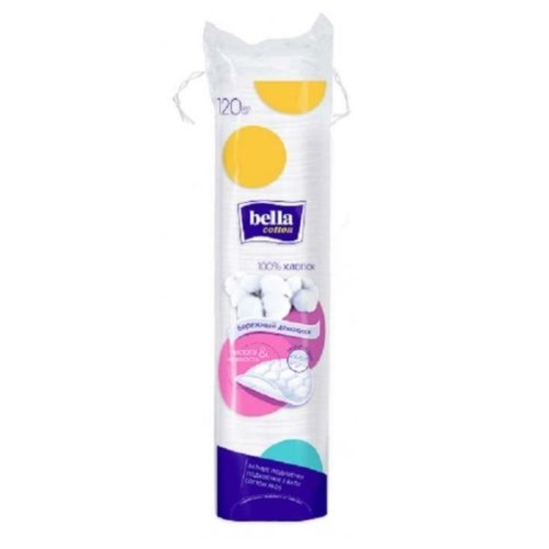 Makiyaj təmizləyici disklər "Bella" pambıq (401504) No 120