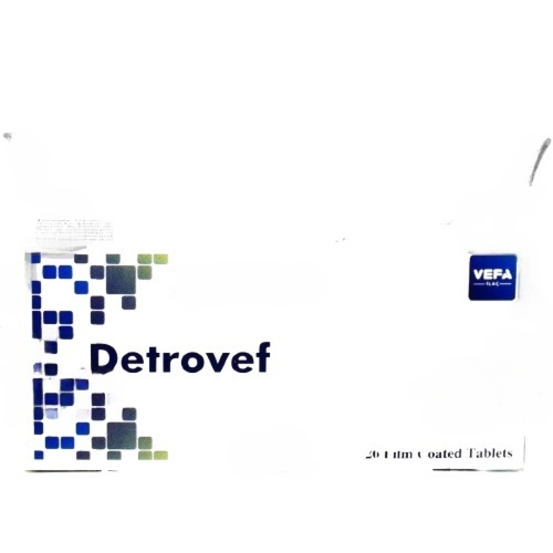 Detrovef 25 mg/4 mg № 20 (Tabletlər)