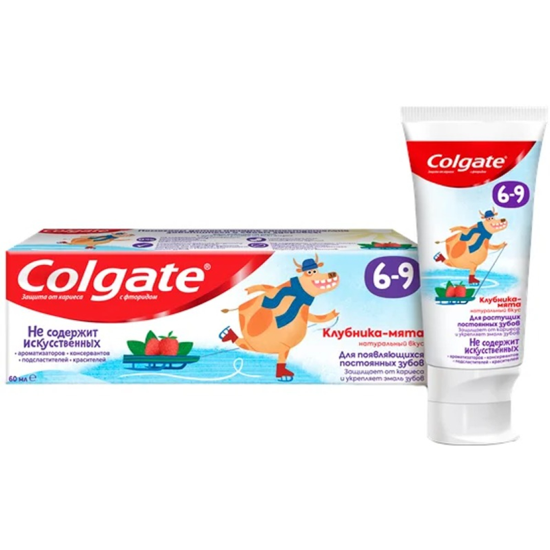 Diş məcunu Colgate çiyələk nanə 6/9 yaş 60 ml