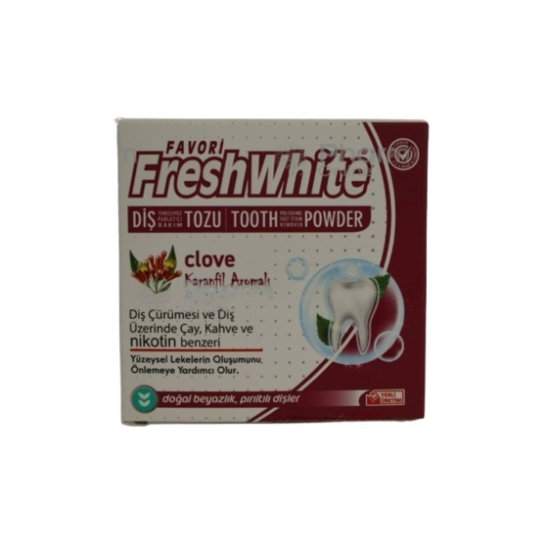 Diş tozu "Favori Fresh White" Karanfil (1131) 50 qr