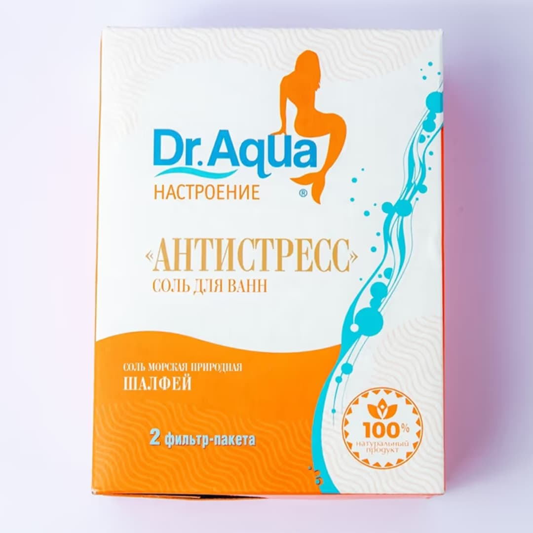 Dəniz duzu "Dr. Aqua" adaçayı 500 qr (Duz) (Rusiya)