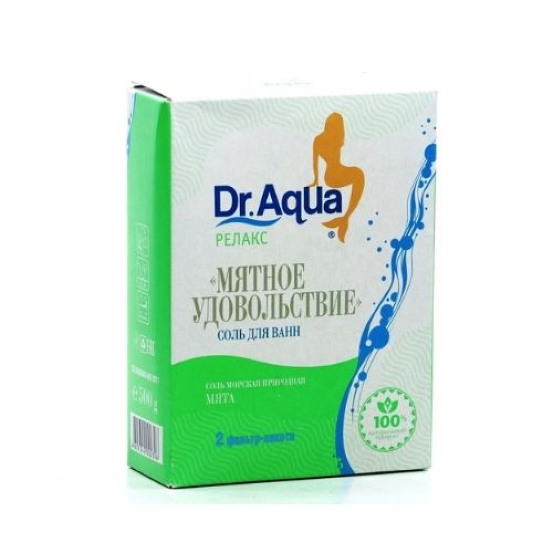Dəniz duzu Dr. Aqua" nanə 500 qr (Duz) (Uralmedprom PTK MMC) (Rusiya)