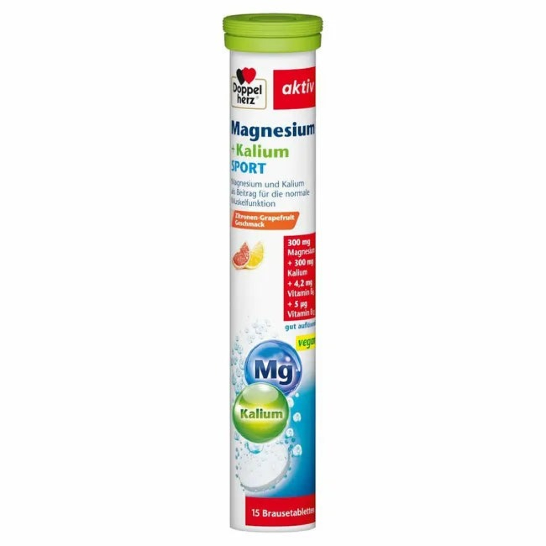 Doppelhertz aktiv Maqnezium + kalium idman №15 (Efervesan tabletlər)
