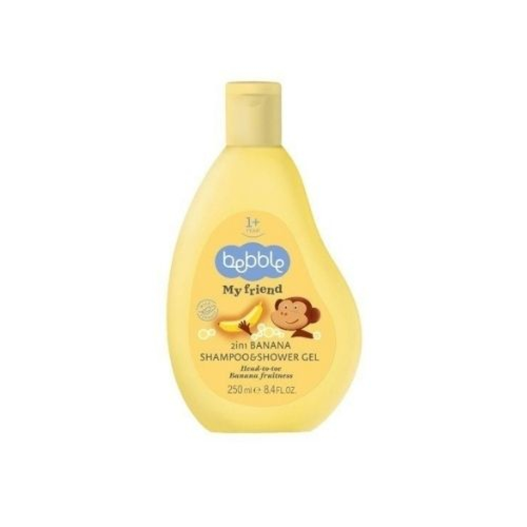 Duş geli və şampun "Bebble"banan 250 ml 