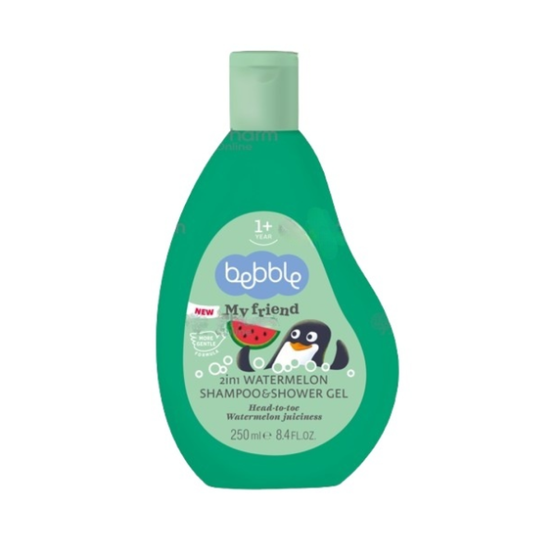 Duş geli və şampun "Bebble"qarpız 250 ml