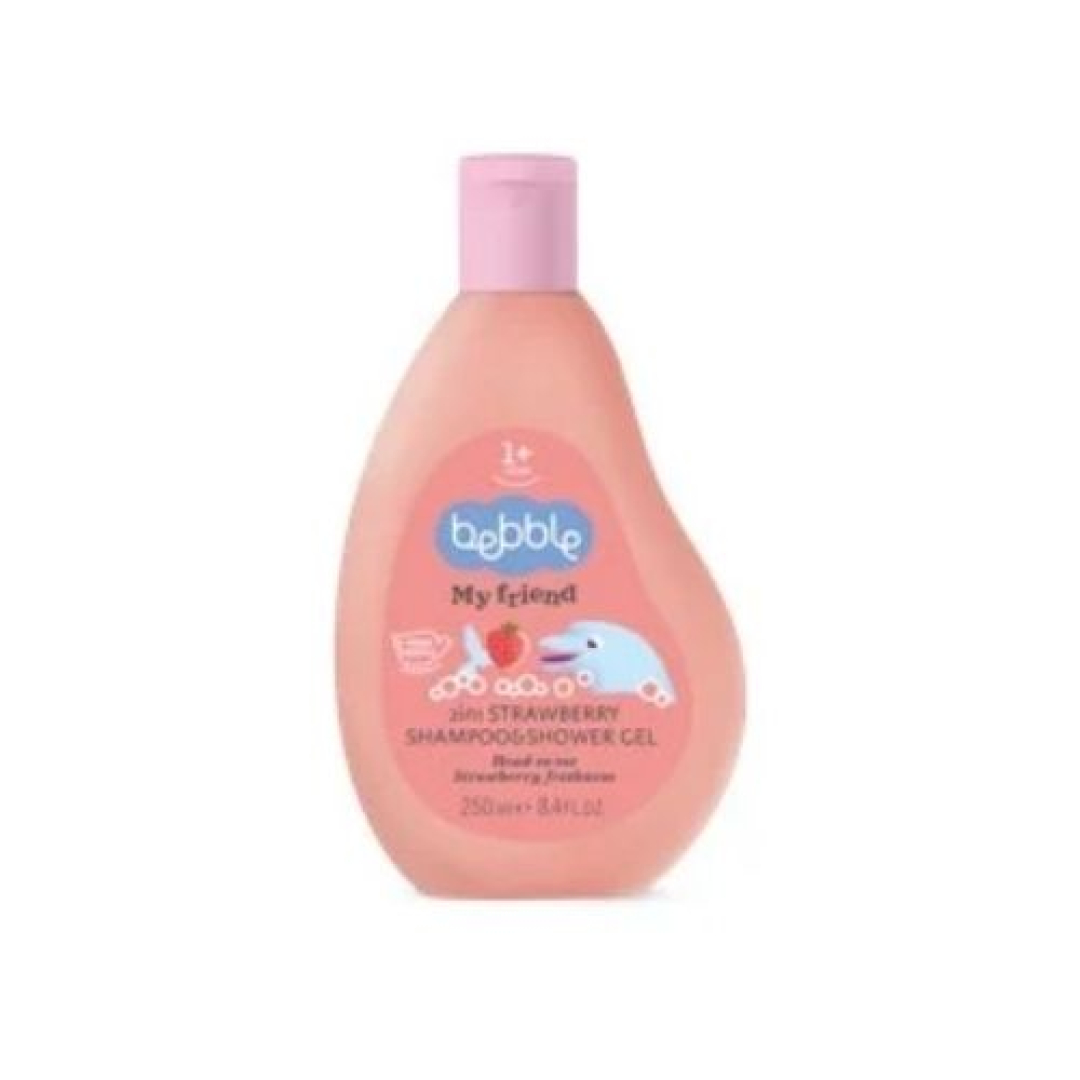 Duş geli və şampunu "Bebble"çiyələk 250 ml