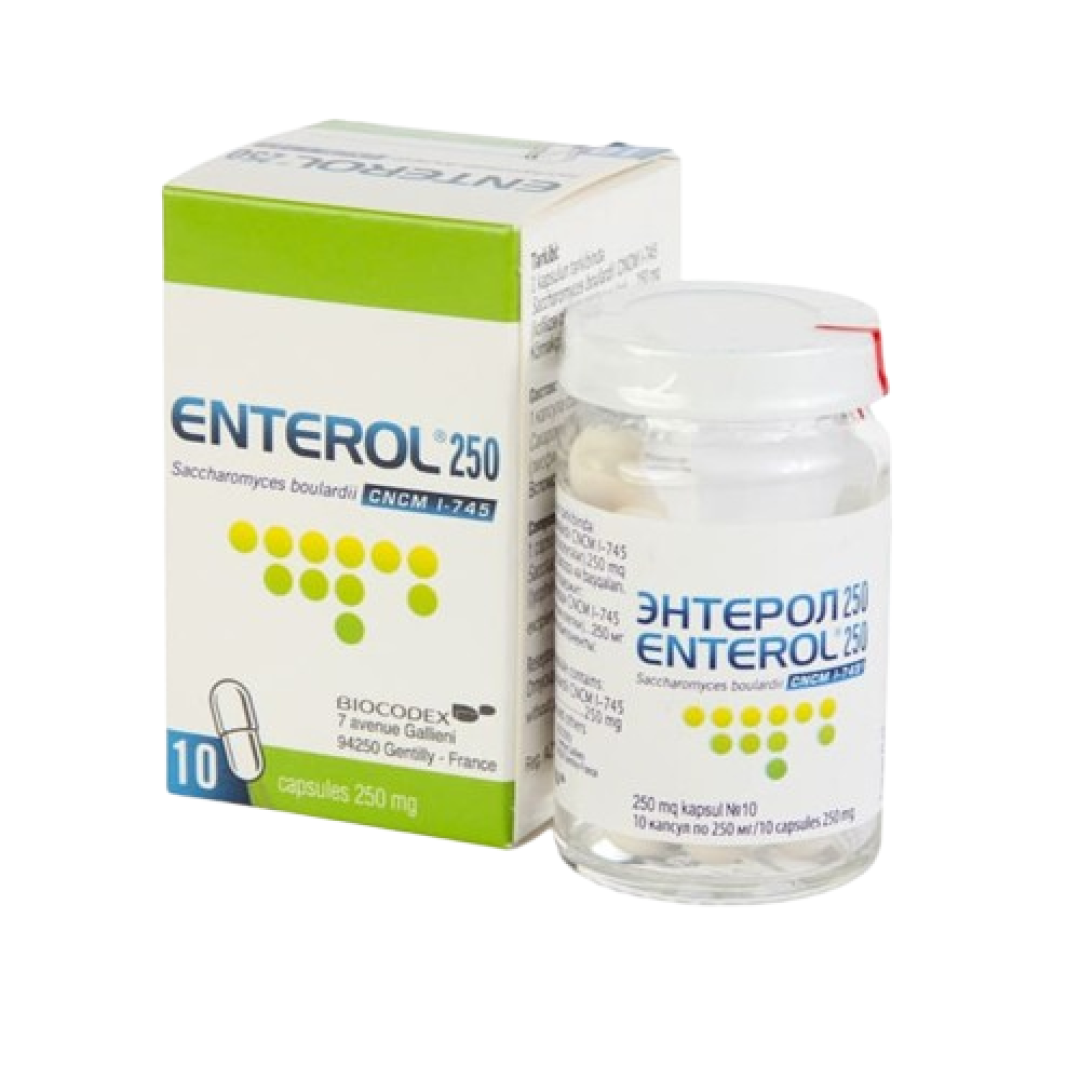 Enterol 250 mq № 10 (Kapsulalar)