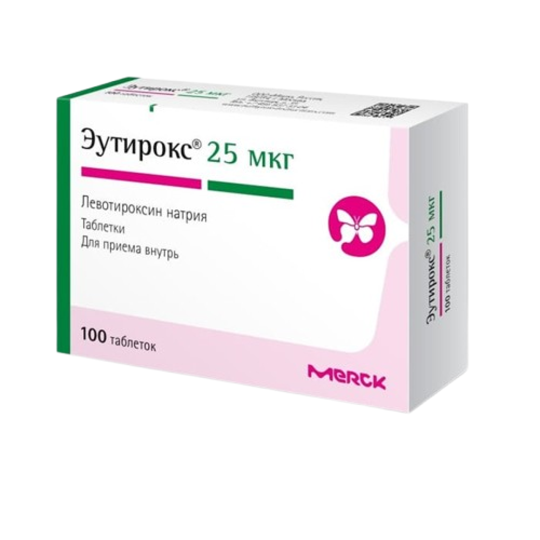 Eutiroks 25 mkr №100 (Tabletlər) (Almaniya)