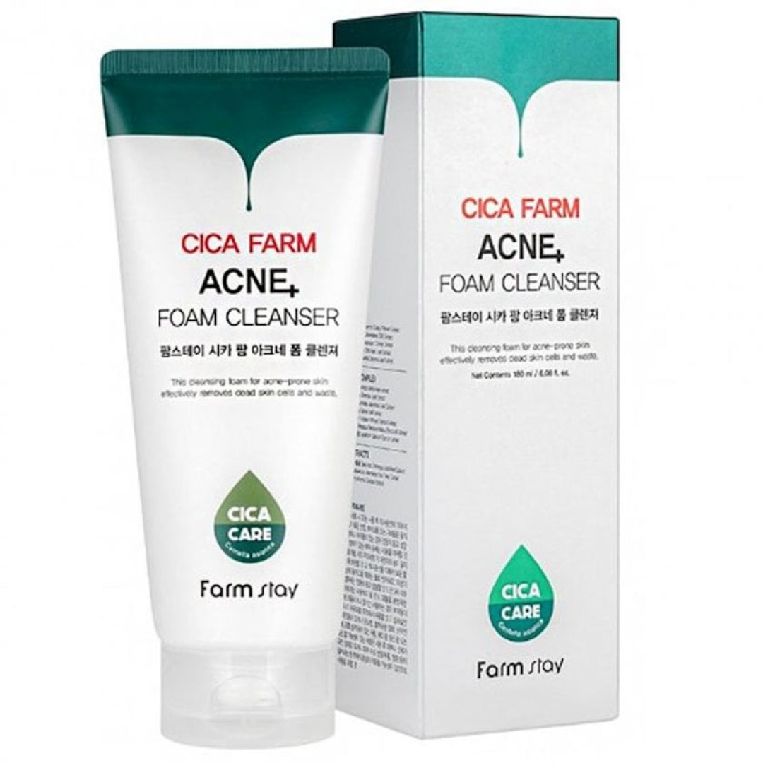 Farmstay Cica farm akne+ köpük təmizləyicisi 180ml