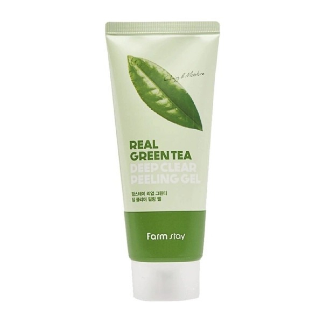 Farmstay Real yaşıl çaylı dərin şəffaf soyucu gel 100ml