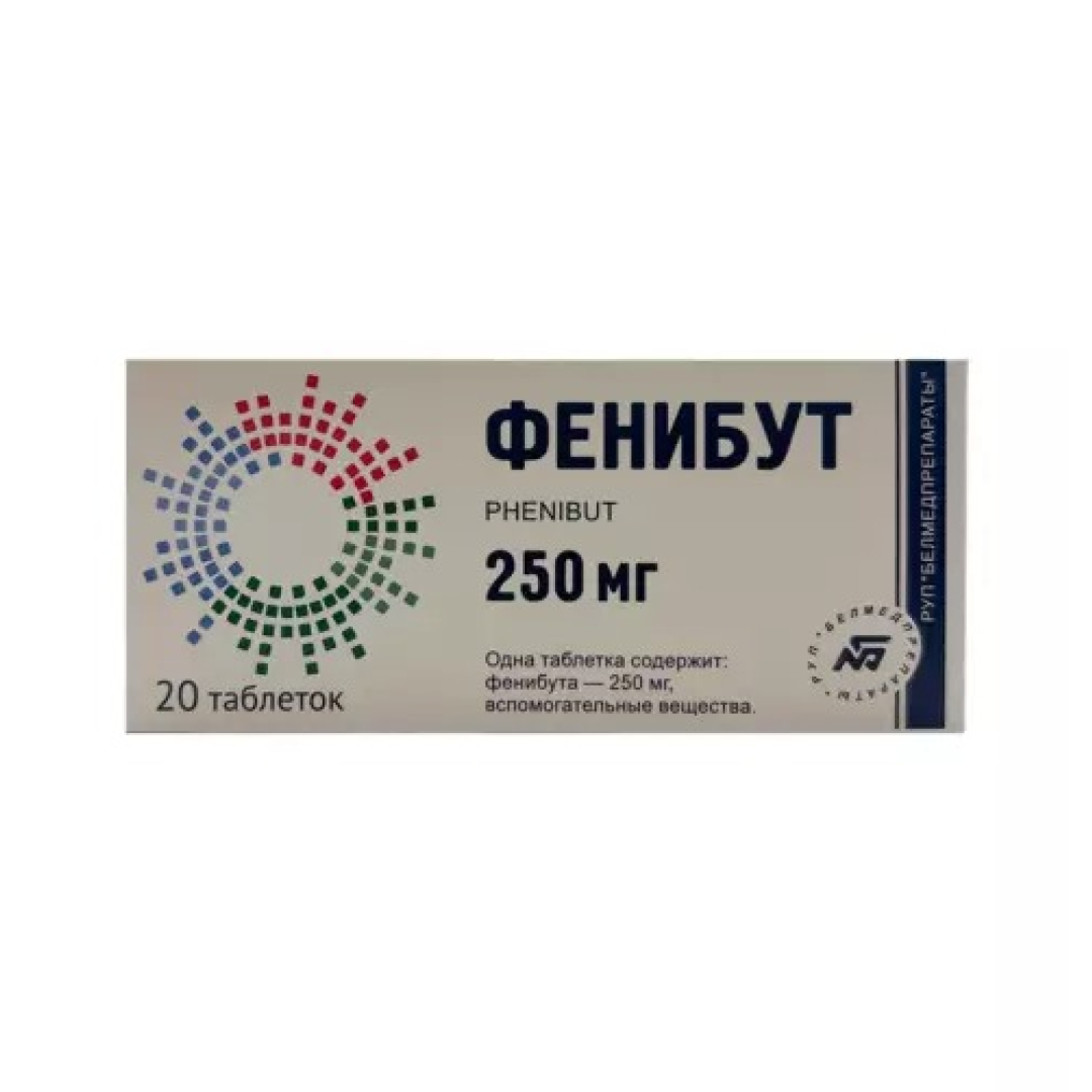 Fenibut 250 mg № 20 (Tabletlər)