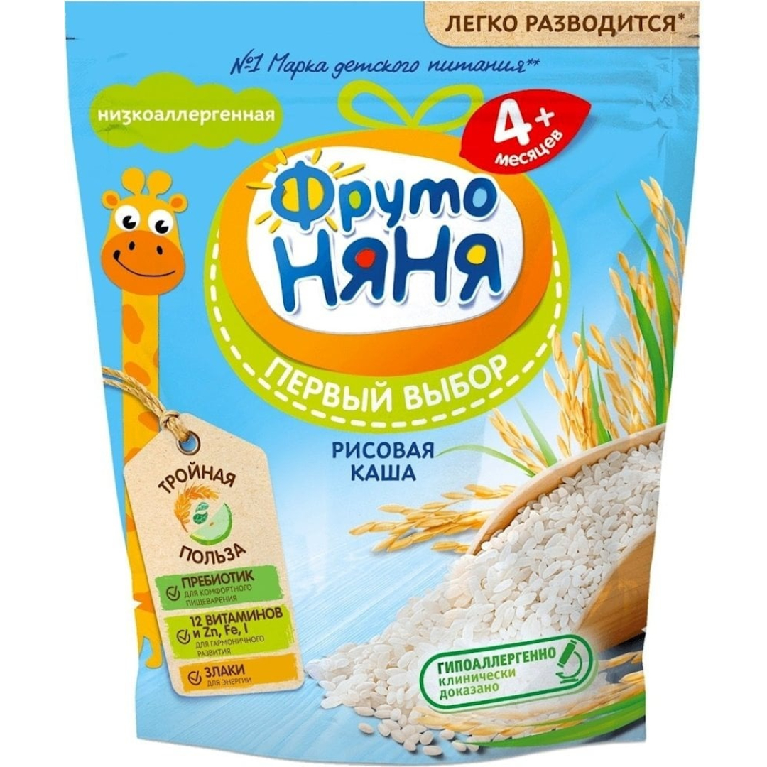 Fruto nyanya sıyığı 4 ay, südsüz qarabaşaq yarması 200 q