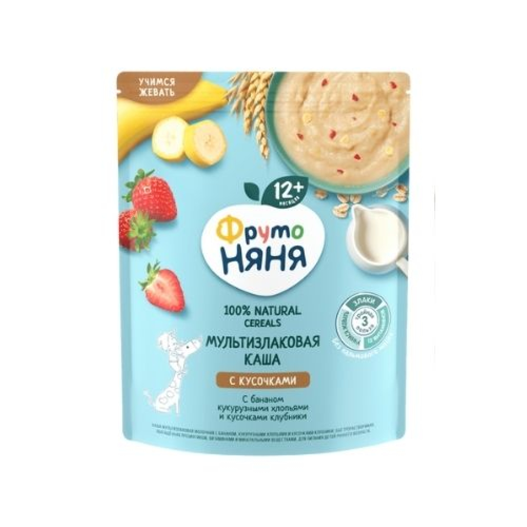Fruto nyanya Uşaq qidası banan,qarğıdalı və çiyələk ilə 12 aydan