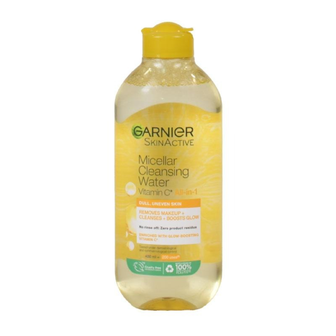 Garnier bütün dəri tipləri üçün makiyajı təmizləmək üçün micellar su C vitamini ilə 400 ml (məhlul)