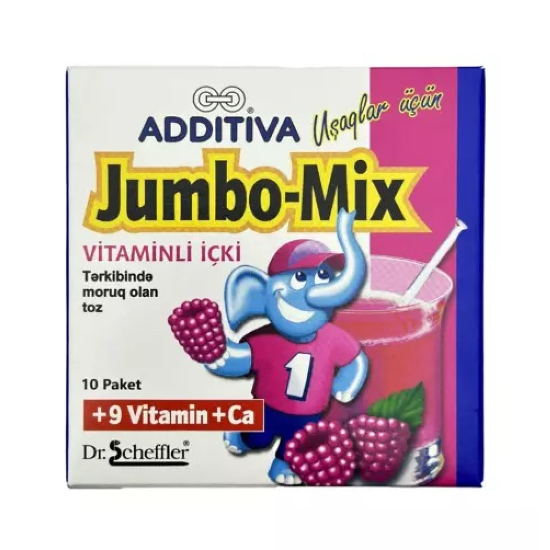 Jumbo-mix kids + vit, + Ca №10 paket Additiva (Paket) (Almaniya)
