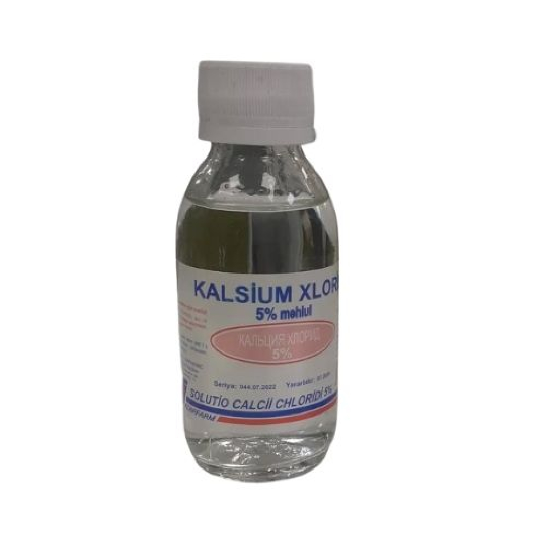 Kalsium xlorid 5% 100 ml (Məhlul)