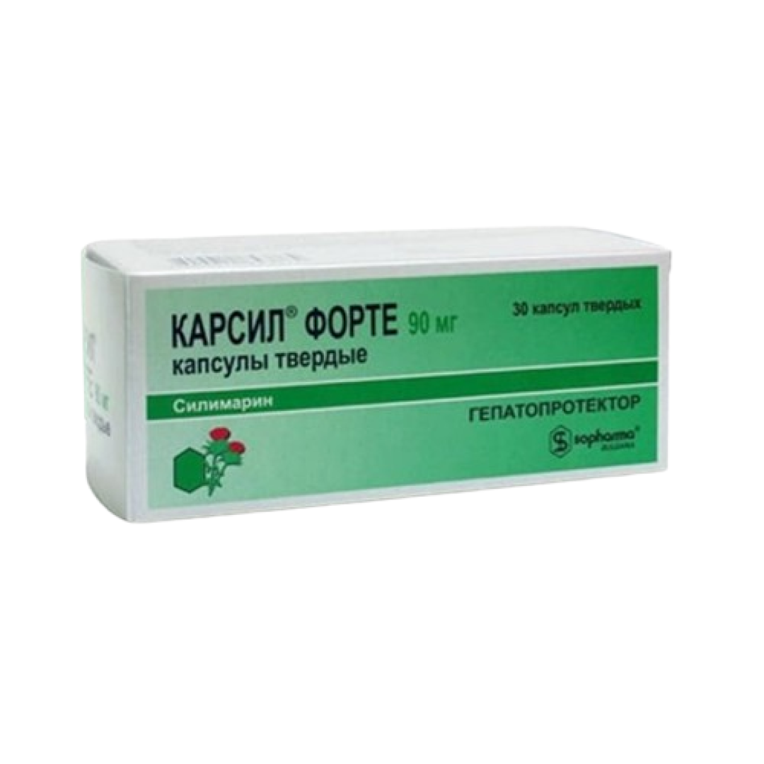 Karsil forte 90 mg № 30 (Kapsulalar) (Bolqarıstan)