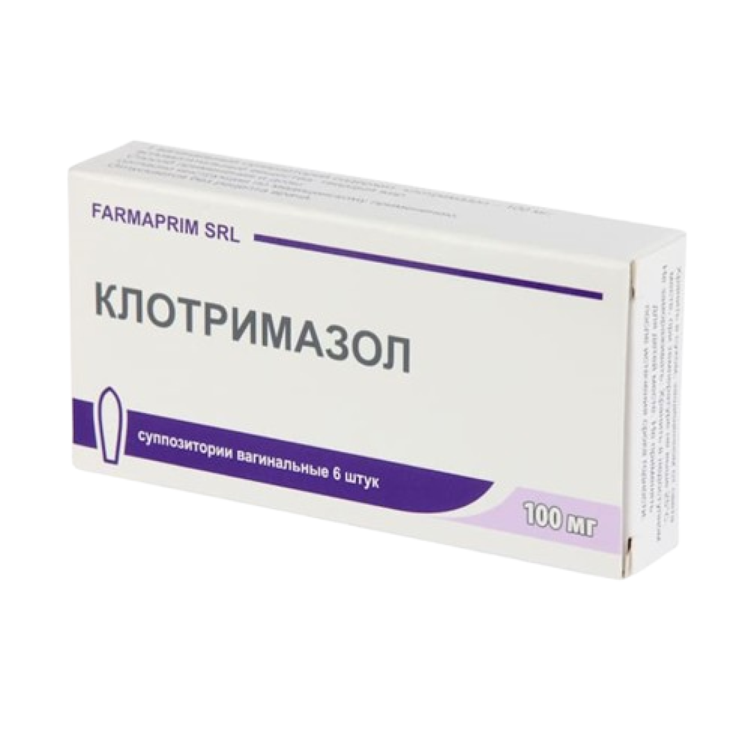 Klotrimazol 100 mg № 6 (Vaginal şamlar) (Moldova)