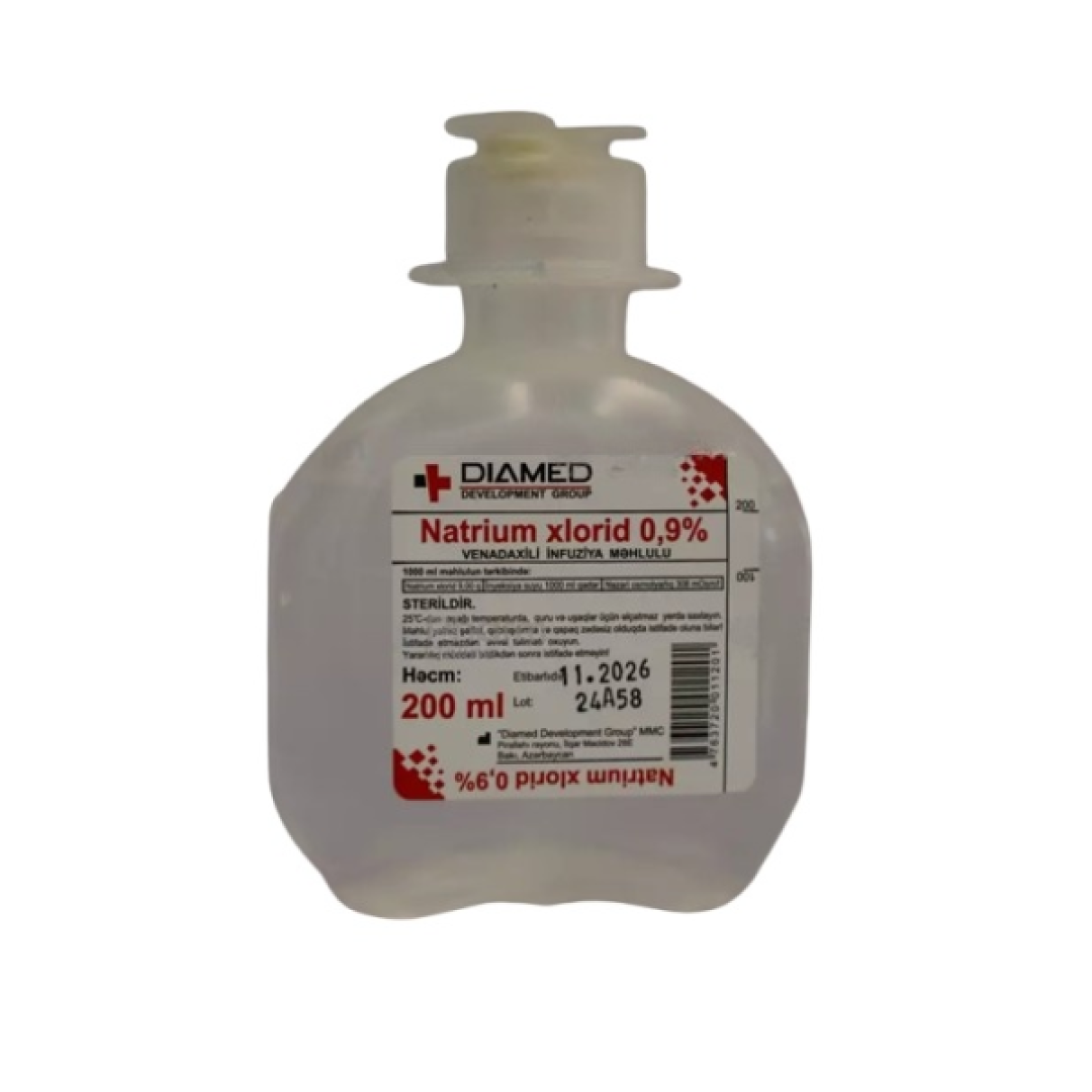 Natrium xlorid 0,9% 200 ml (Məhlul)