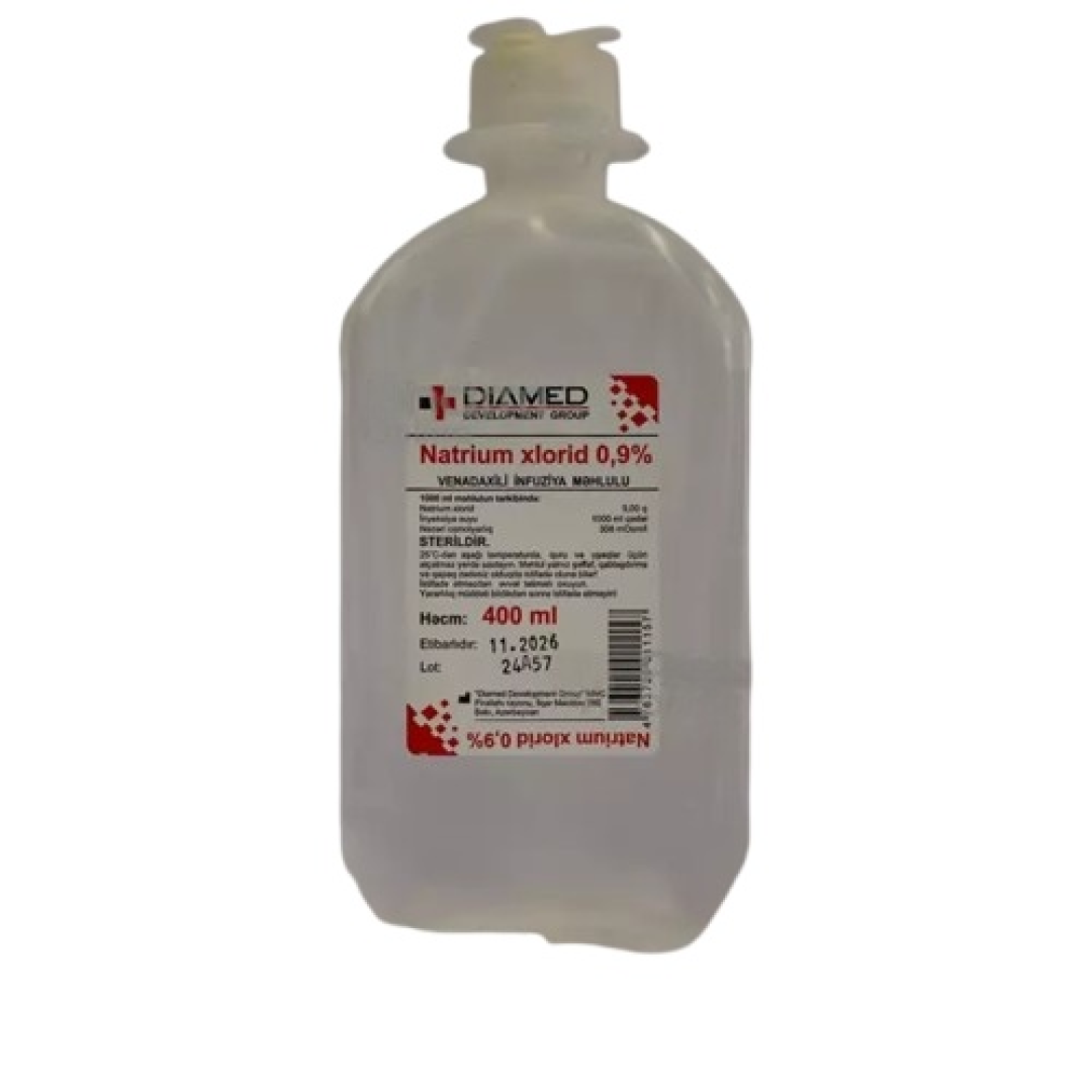 Natrium xlorid 0,9% 400 ml (məhlul)