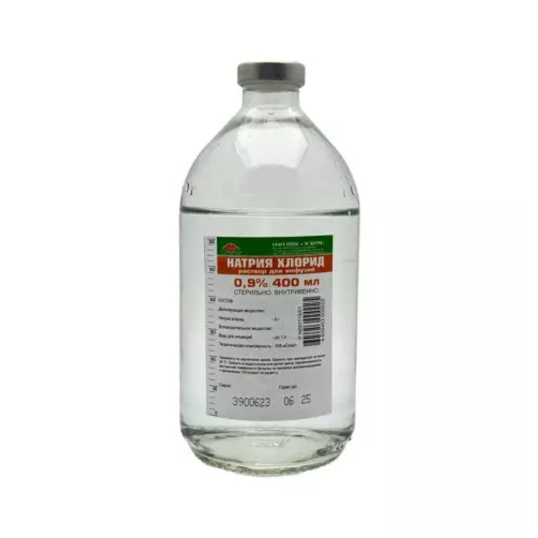 Natrium xlorid 0,9% 400 ml (Məhlul) (Rusiya)