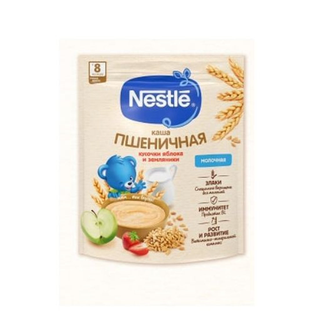 Nestle Uşaq qidası sıyığı südlü buğdalı alma və çiyələk ilə 8 aylıq 200 qr