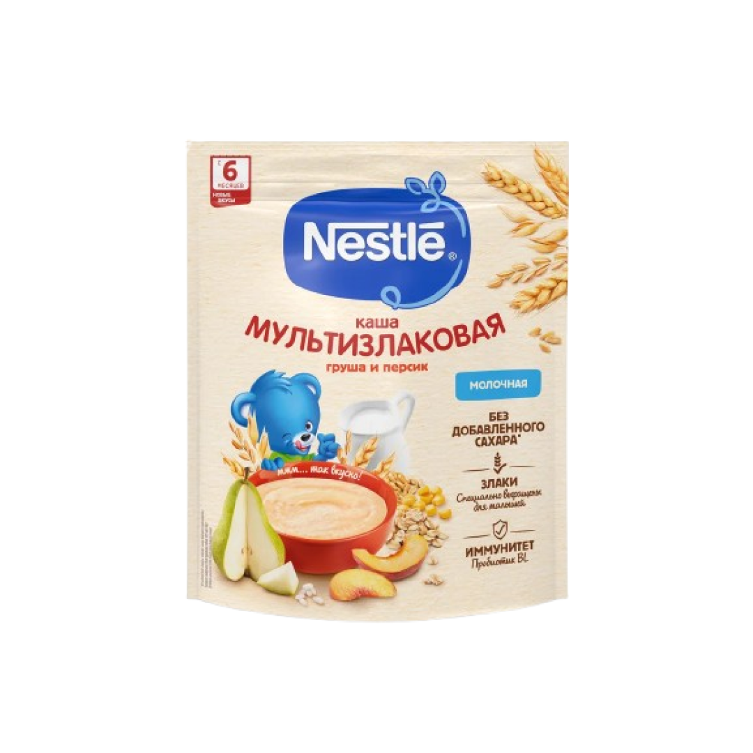 Nestle Uşaq qidası sıyıq südlü armud və şaftalı ilə 6 aylıq 200 qr
