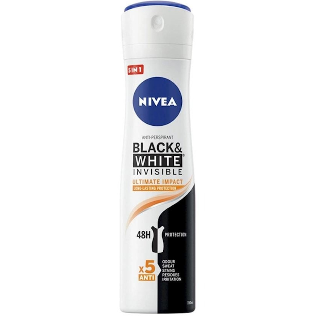 Nivea antiperspirant 48 saat qara gödəkçələr üçün 150 ml (Sprey)