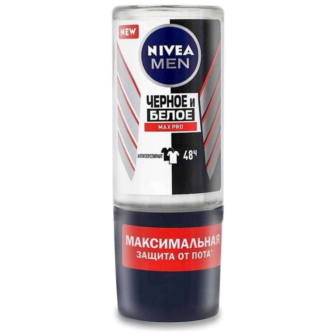 Nivea men antiperspirant roll-on qara və ağ Max Pro 48s. 50 ml