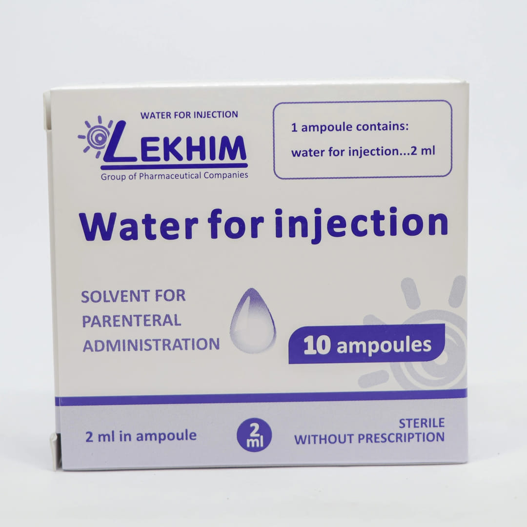 İnyeksiya üçün su 2 ml №10 (Ampulalar) (Ukrayna)
