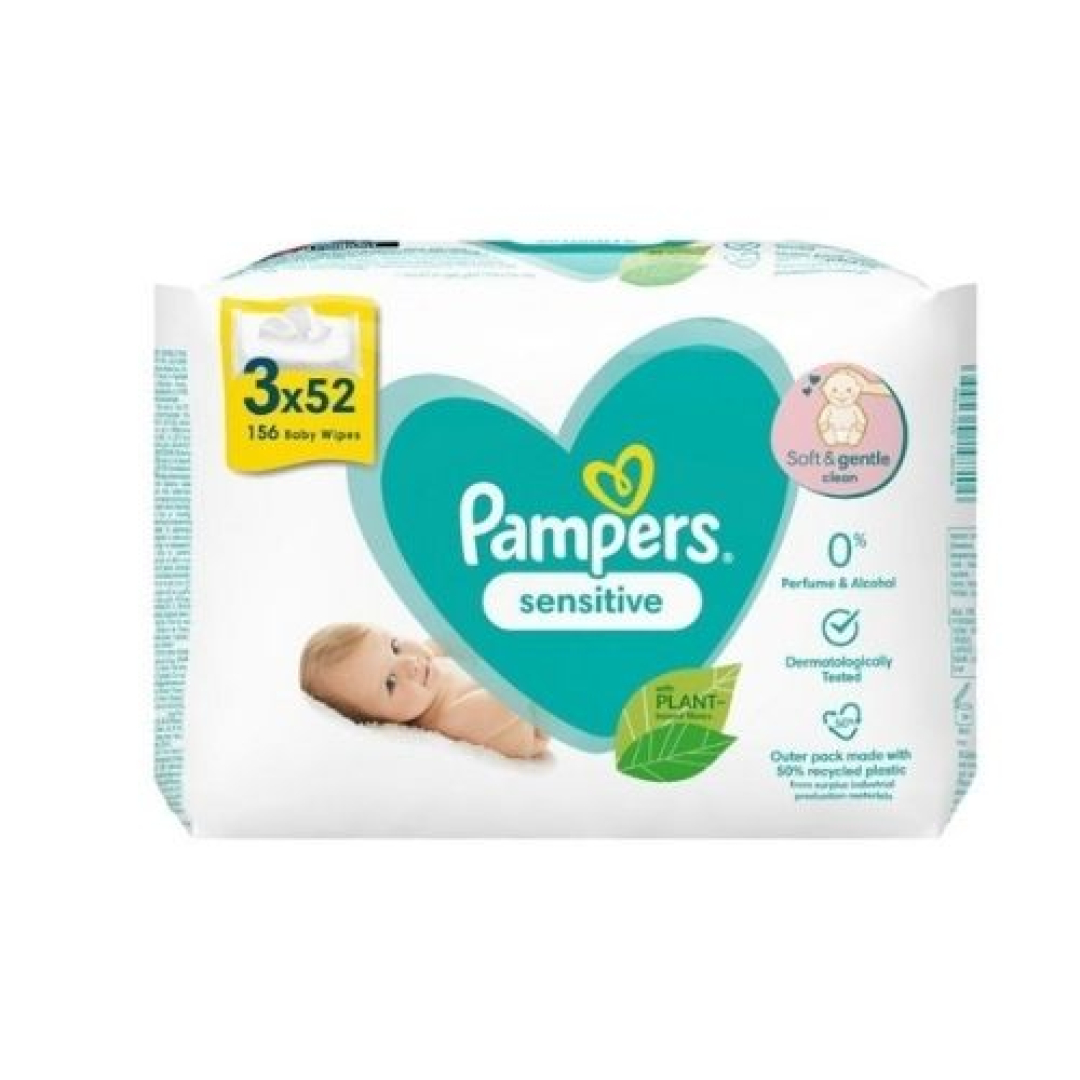 Pampers Nəm salfetlər Pampers Sensitive 3x52 (2556) № 156