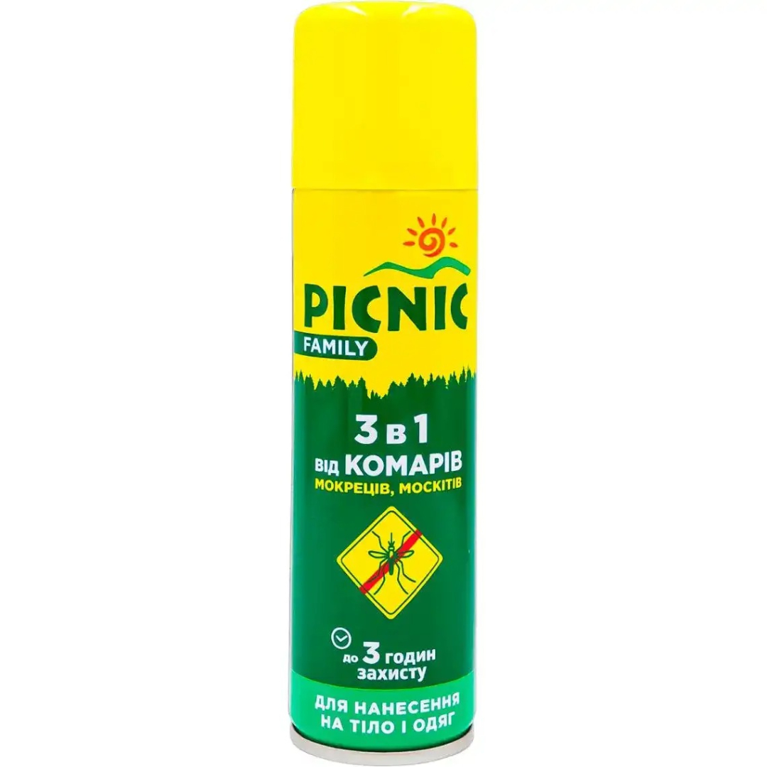 Piknik ağcaqanad spreyi (3095) 150 ml (Sprey) (Rusiya)