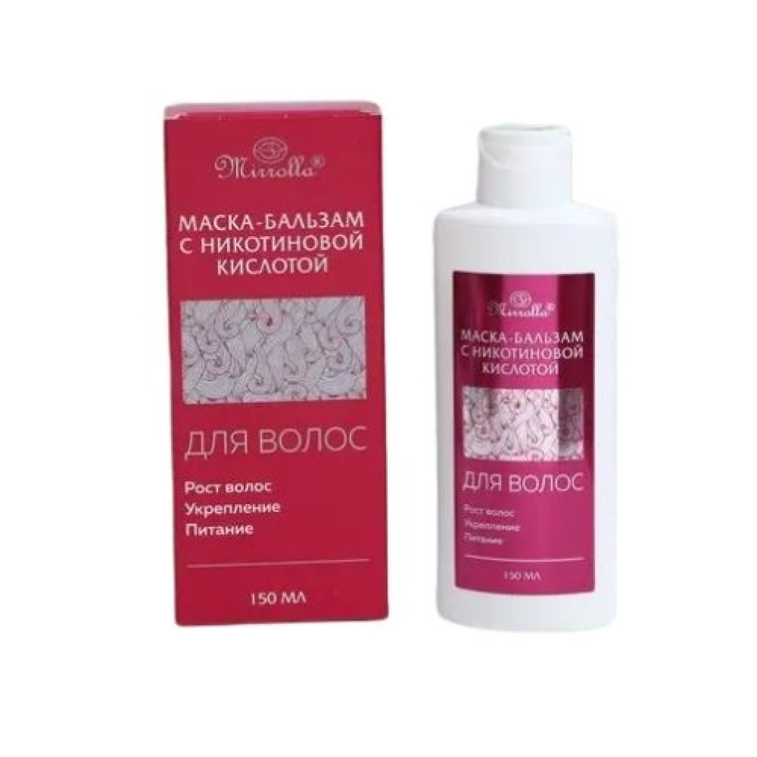 Saçların qidalanması üçün nikotin turşusu ilə balzam maskası 150 ml (Rusiya)