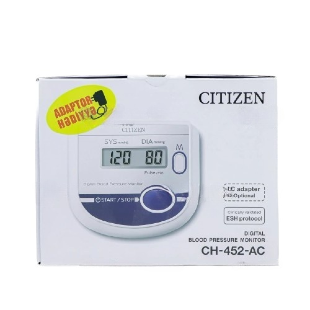 Tonometr elektron Citizen CH452 AC adaptor ilə (Yaponiya)