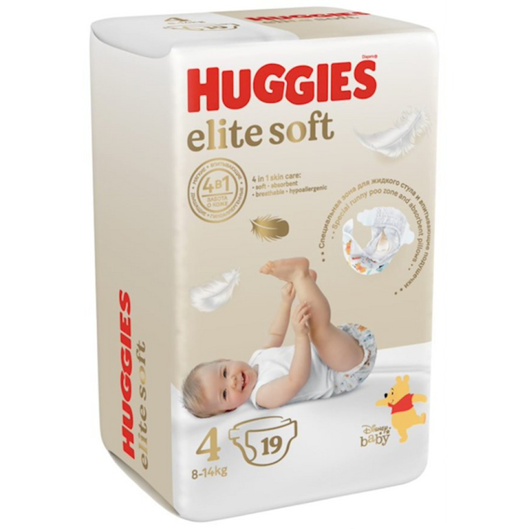 Uşaq bezi Huggies - 4 8-14 kq Elit soft №19