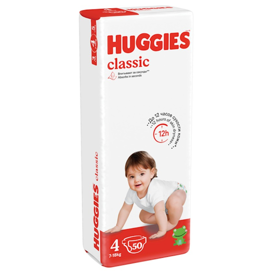 Uşaq bezi Huggies - 4 klassik 7-18 kq № 68