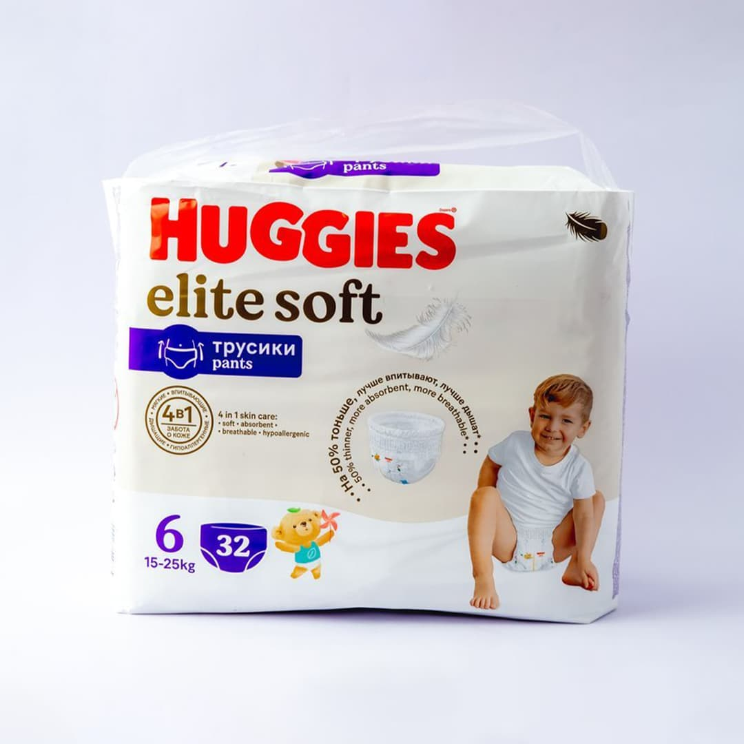 Uşaq bezi Huggis Elite Soft - 6 tuman 15-25 kq № 32