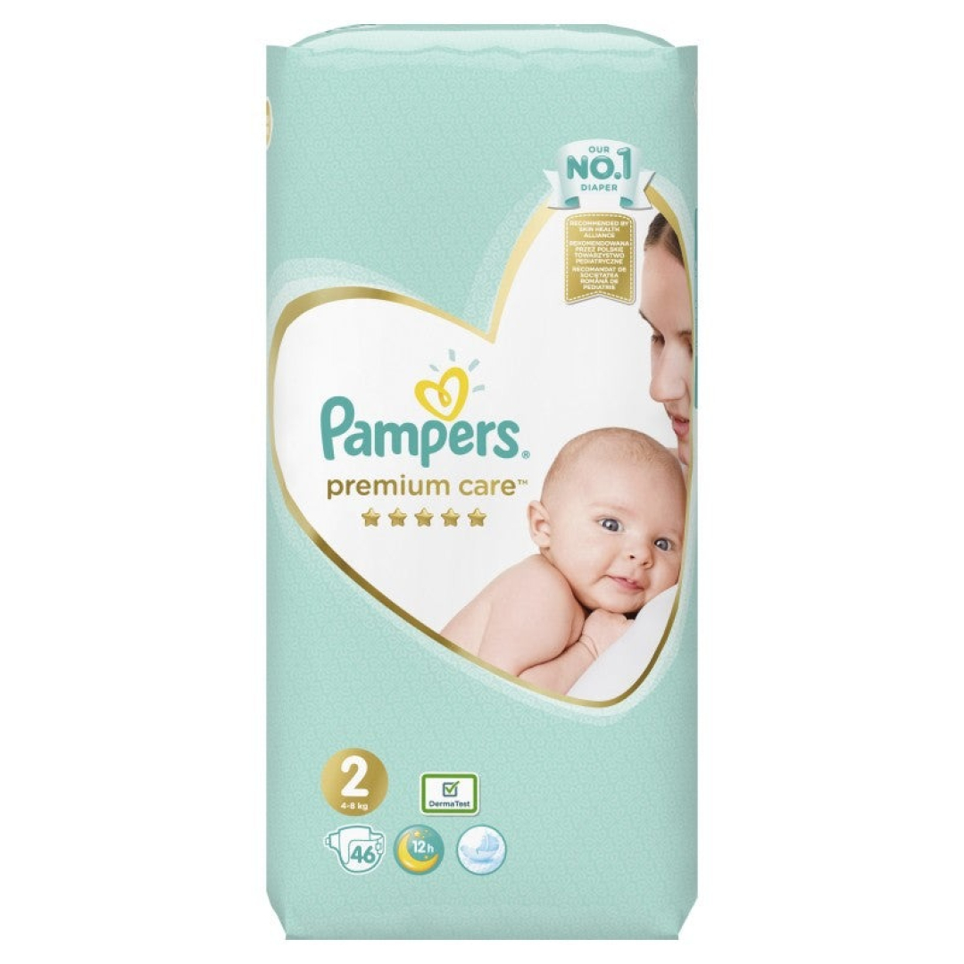 Uşaq bezi Pampers Premiumcare - 2 4-8 kq № 46 (Türkiyə)