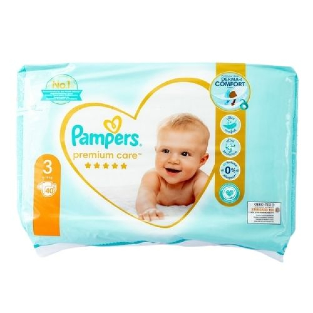 Uşaq bezi Pampers Premiumcare-3 6-10 kq № 40 (Türkiyə)