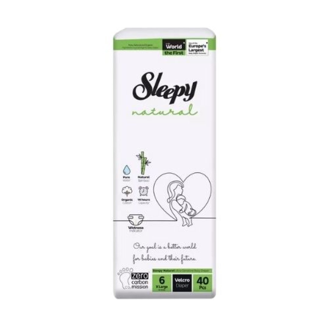 Uşaq bezi "Sleepy Natural - 6" X-large 15-25kg № 40