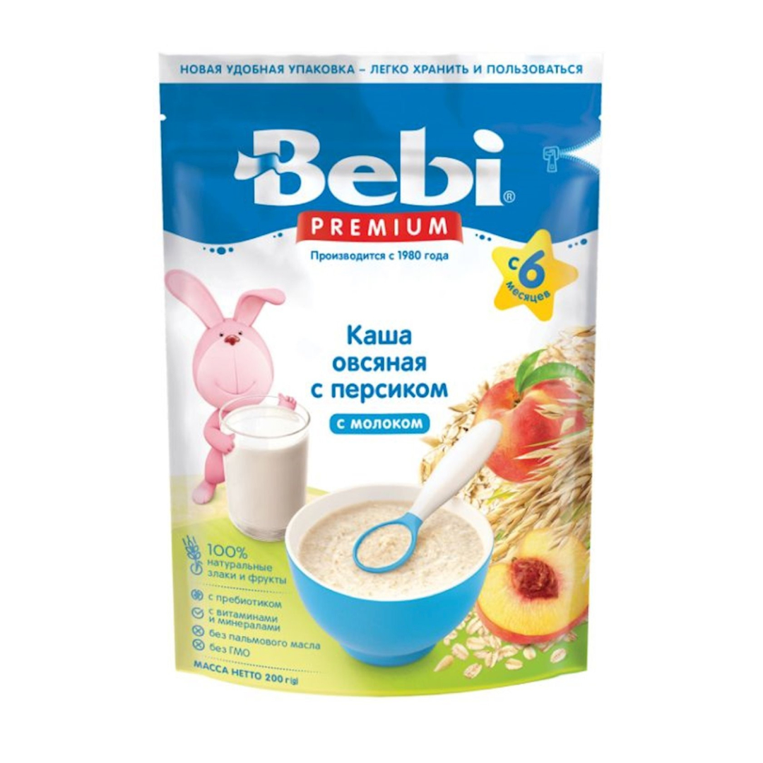 Uşaq qidası Baby Premium 6 aylıq şaftalılı yulaf sıyığı (3170) 200 q