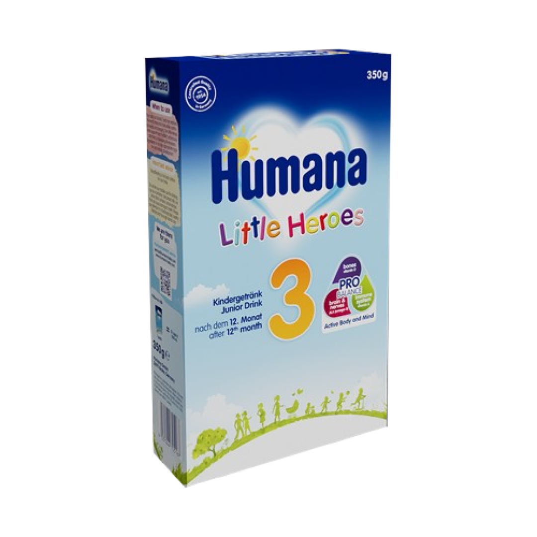 Uşaq qidası Humana 3 12 ay Kiçik Qəhrəmanlar 500 qr