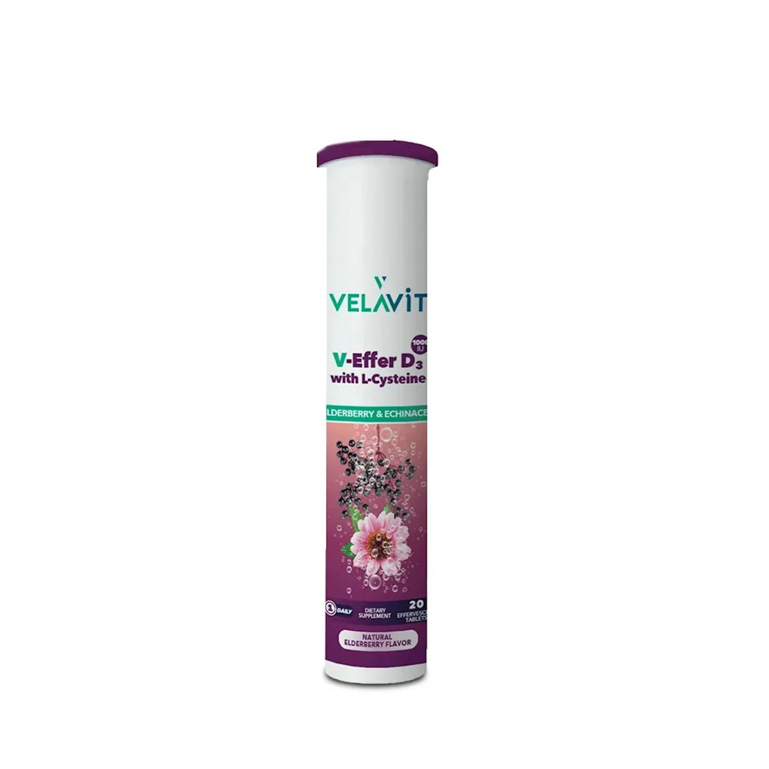 Velavit (L-Sisteinli V-Effer D3) № 20 (Fışıldayan tabletlər)
