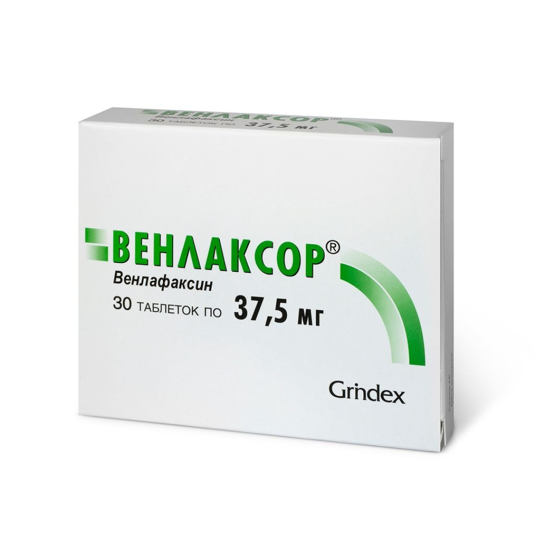 Venlaksor 37.5 mg № 30 (Tabletlər) (Latviya)