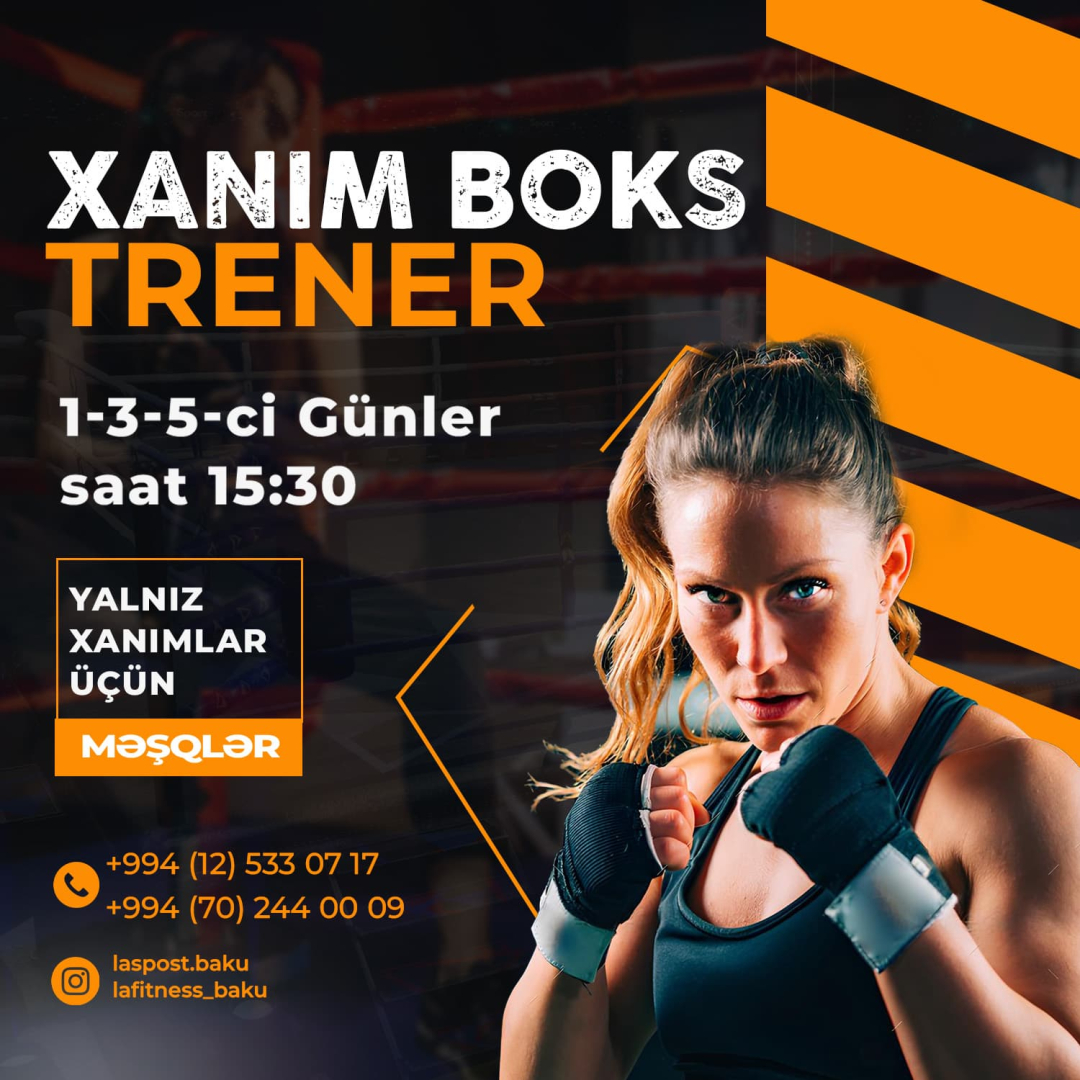 Xanımlar üçün boks dərsləri, La Fitness Baku Xanımlar üçün boks dərsləri, La Fitness Baku