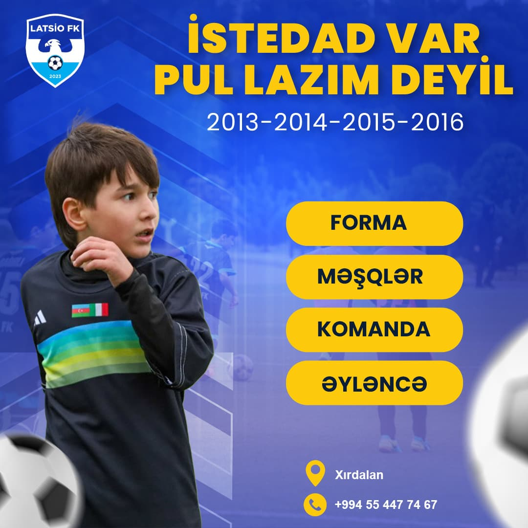 Uşaqlar üçün futbol məktəbi, Latsio FK