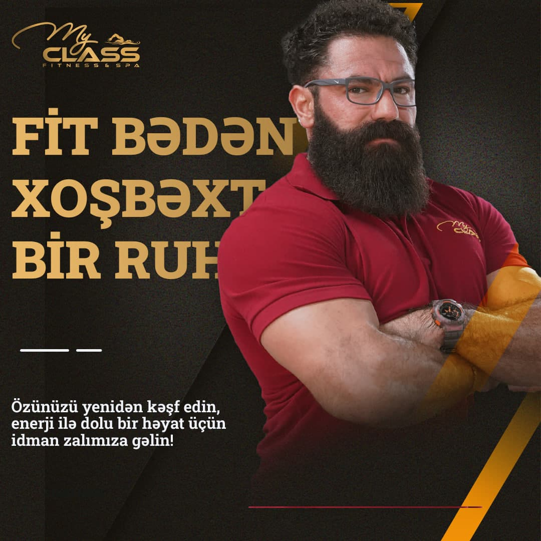 My Class Fitness Spa idman zalı, Body building və powerlifting dərslərinə sizdə qatıla bilərsiniz